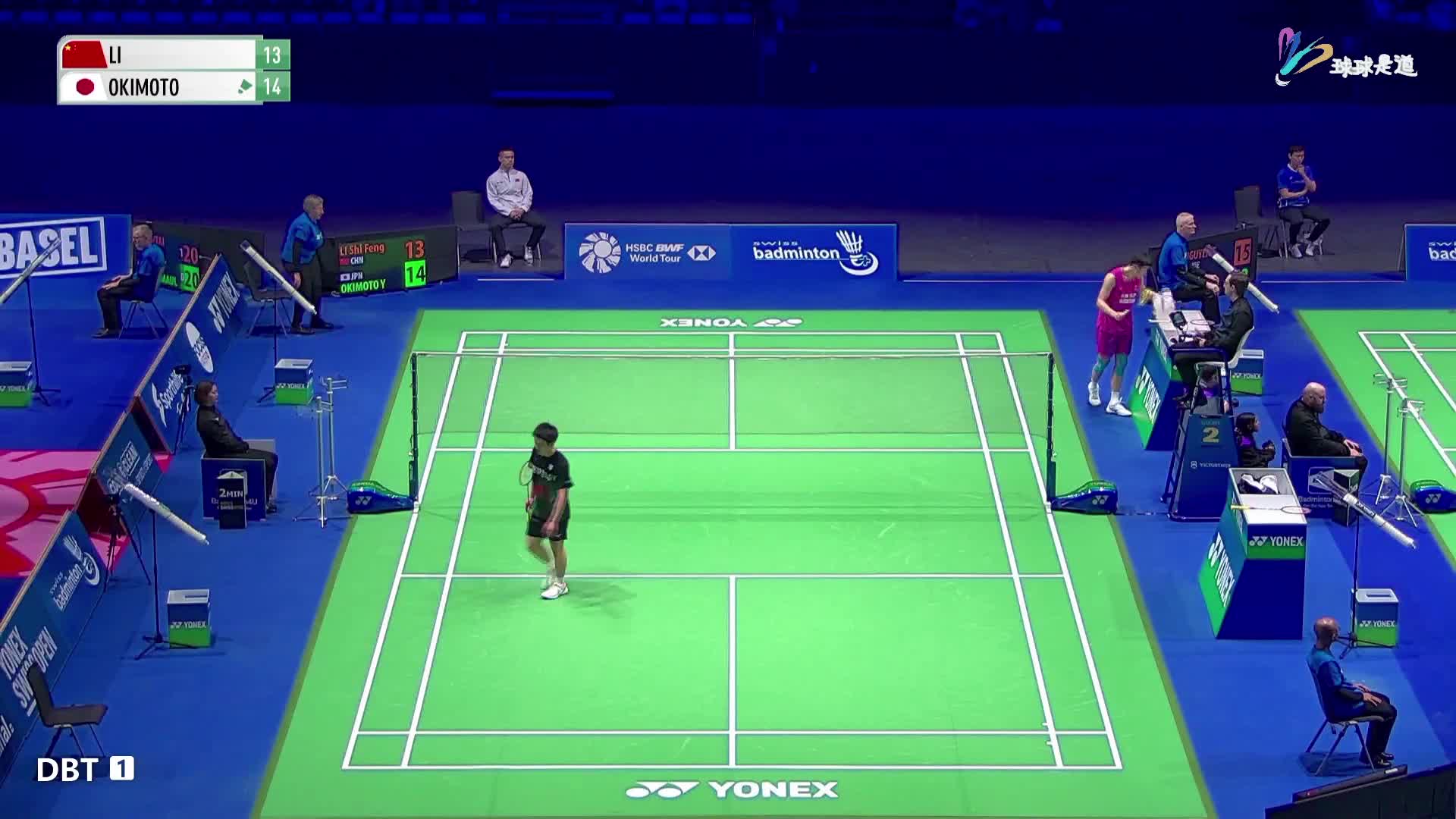李诗沣vs冲本优大瑞士羽毛球公开赛
