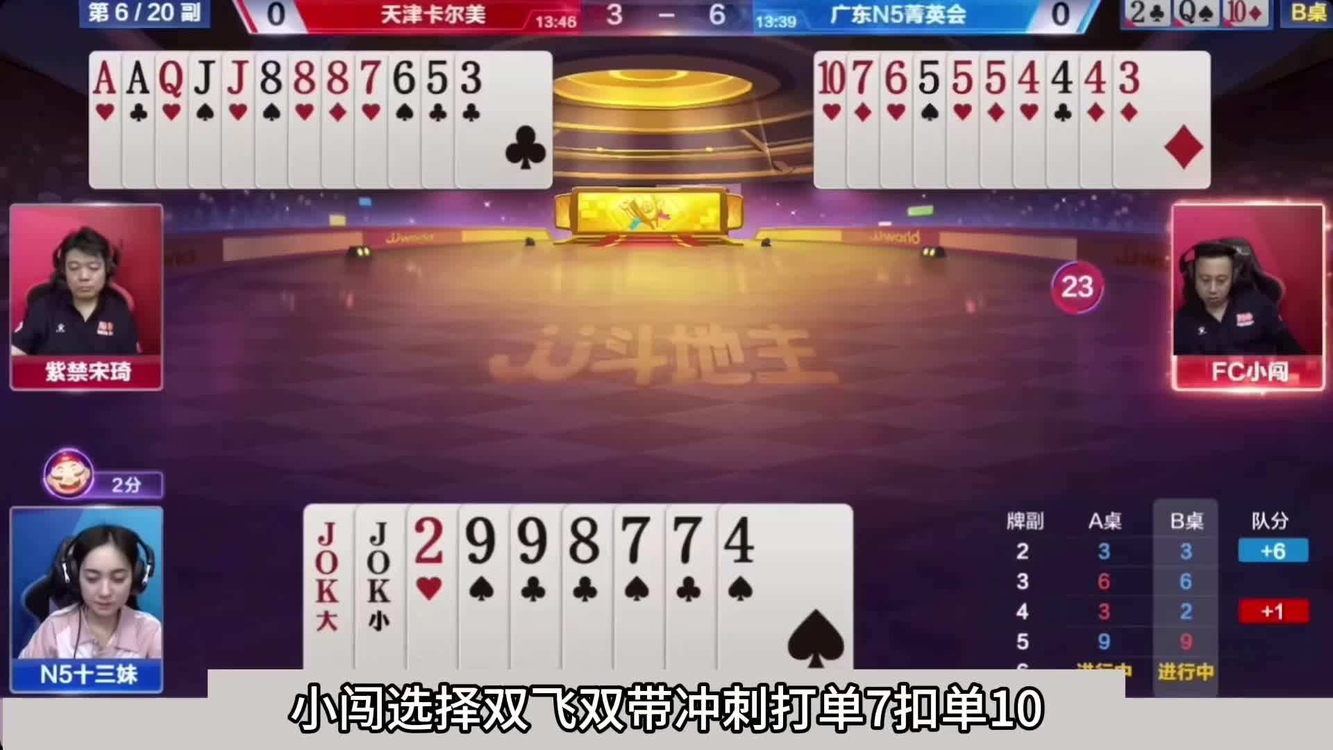 这个牌地主是选择了先打对3
