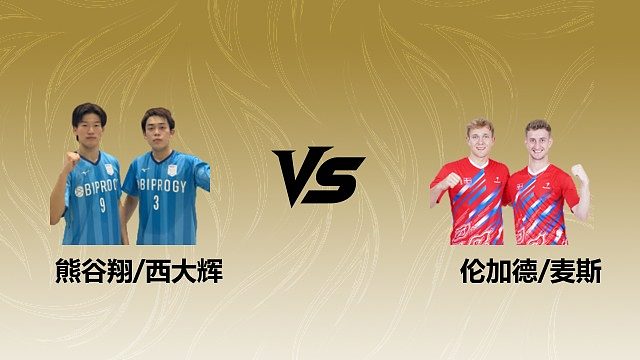 【回放】男双 熊谷翔/西大辉vs伦加德/麦斯 1/8赛 2026瑞士羽毛球公开赛 清流