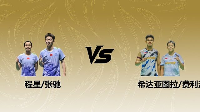 【回放】混双 程星/张驰vs希达亚图拉/费利沙 1/4赛 2026瑞士羽毛球公开赛 龙宝解说