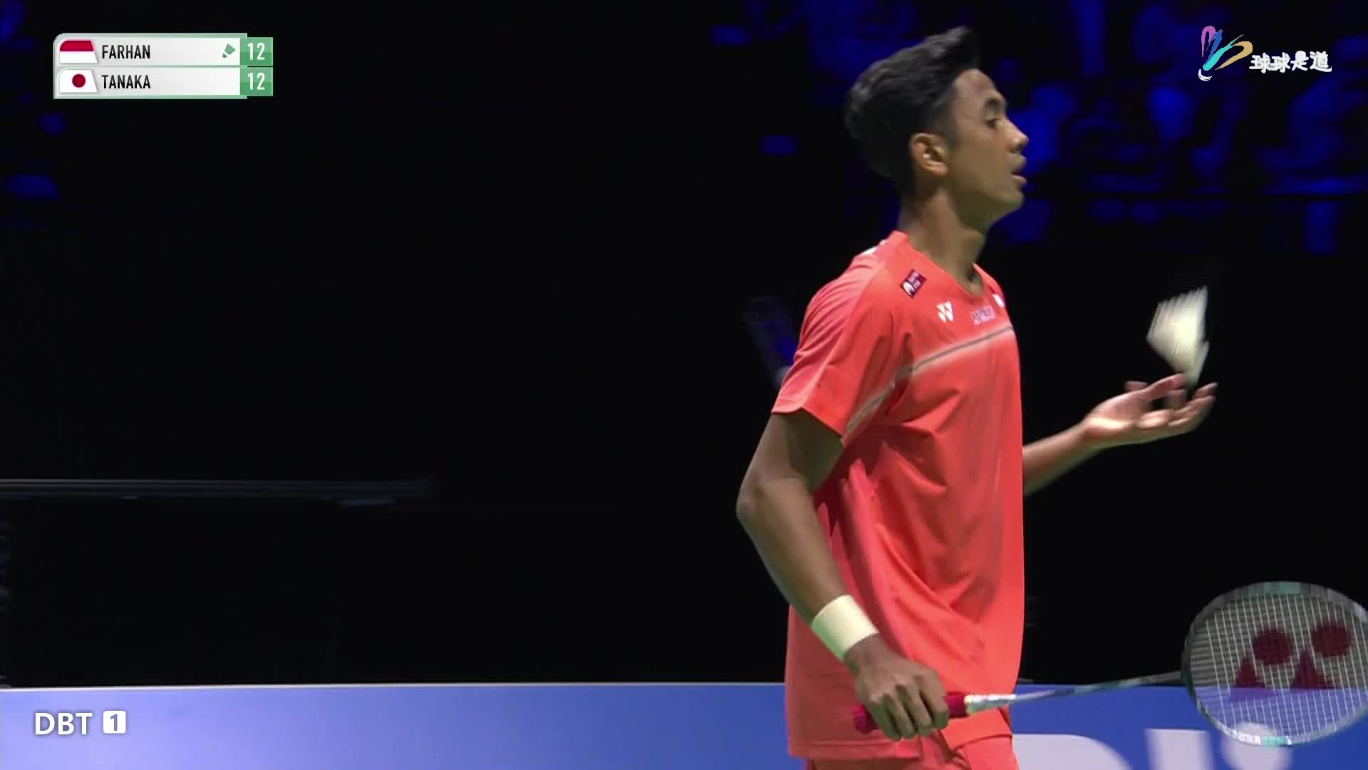 法汉（印尼） vs 田中涌士（日本瑞士羽毛球公开赛决赛