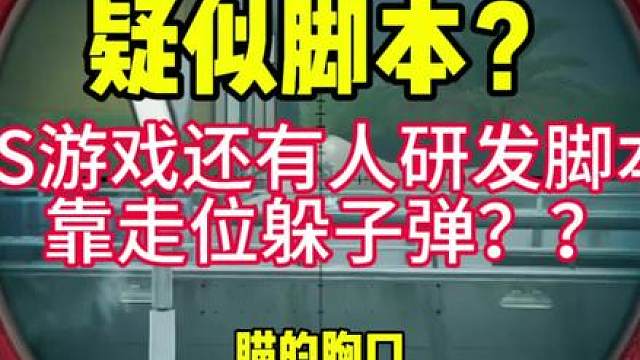 fps游戏真的会有人研究脚本躲子弹吗？？？