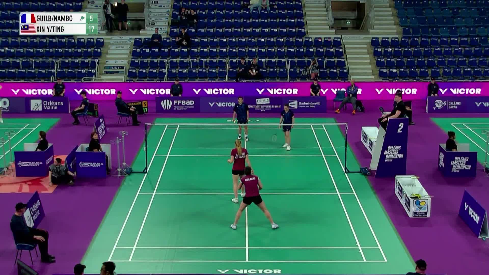 【回放】女双	吉尔巴德/纳姆博特vs王馨渝/陈韦妏 2026奥尔良羽毛球大师赛 清流