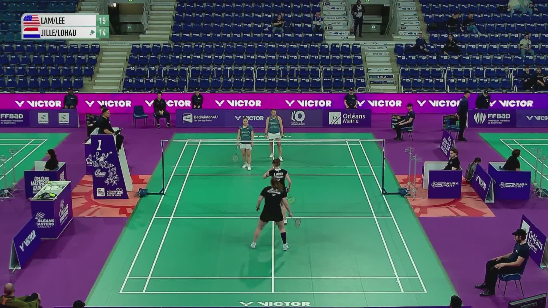 【回放】女双	林瑞蓉/李欣梅vs吉利/洛豪 2026奥尔良羽毛球大师赛 清流