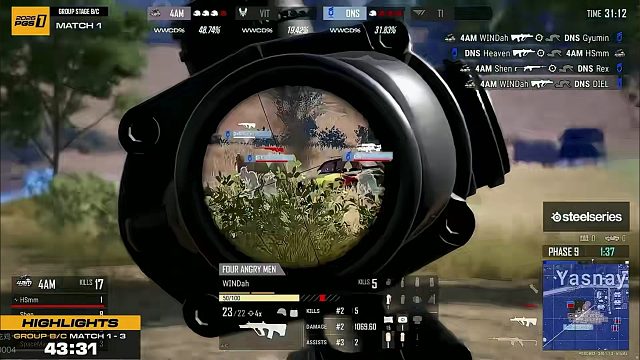 【4AM吃鸡时刻】PGS1 整队21淘汰吃鸡，shen单人单局10淘汰！！！