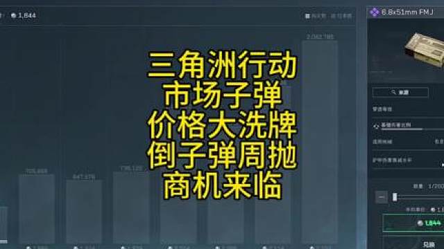 三角洲行动市场子弹大洗牌，军火商开始加仓周抛子弹