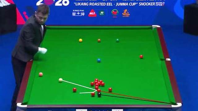 赵心童晋级世界公开赛32强，巅峰状态恐怖火力，简直强到没朋友