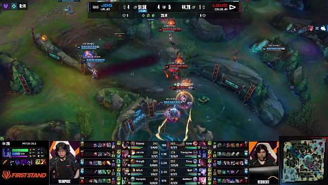 小组赛第四日 

【JDG 1:0 LOUD】恭喜 拿下第一局比赛胜利，先下一城！
【本局MVP】给