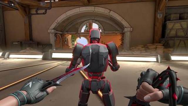 更爽的重击更帅的检视 无畏契约新套装荆刺圣骸内刀皮荆刺链刃。