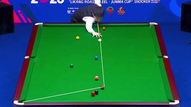 斯诺克最新的比赛！赵心童逆天准度上演强行破百，对手看呆了！