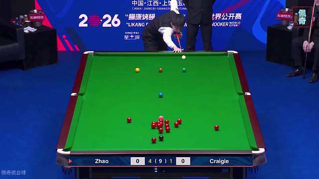 开球都是错？赵心童离谱准度强势五连鞭，克雷吉：我不该在这里 # 赵心童 # 体育  ​​​