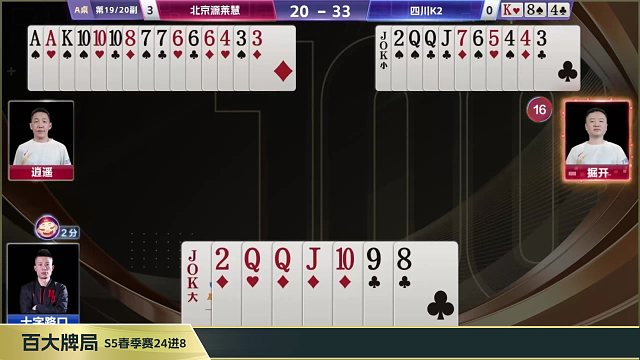 今日起更新百大牌局系列！