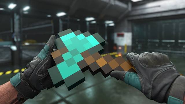 当钻石斧用上黑海动作