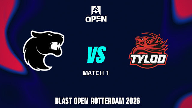 【回放】FURIA vs TYLOO-1 BLAST鹿特丹公开赛2026