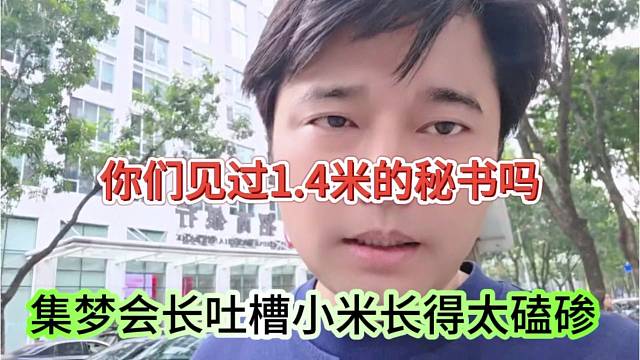 集梦会长吐槽小米长得太磕碜了，你们见过1.4米的秘书吗