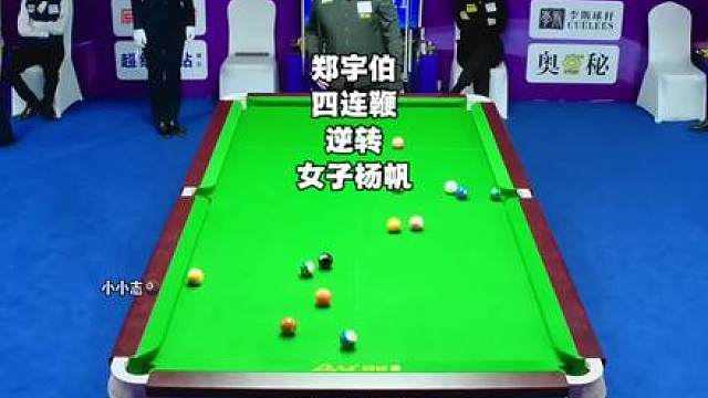 准神郑宇伯四连鞭极限逆转女子杨帆，二哥败部持续突围