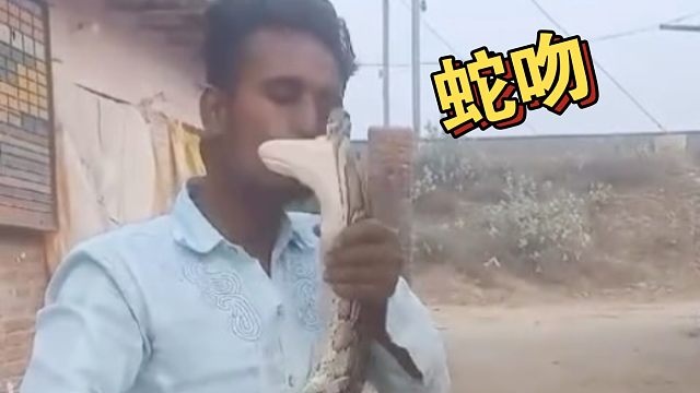咖喱味的小伙体验了一把“蛇吻”