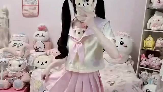 软萌本命套装！这套粉白 JK 真的甜到心坎里了#少女感穿搭 #JK套装推荐 #软萌学院风