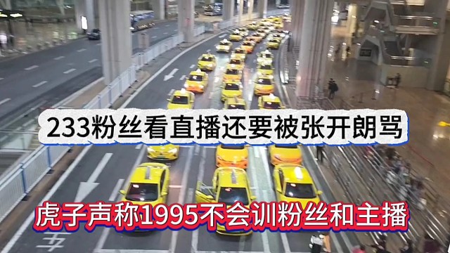 虎子声称1995不会训粉丝和主播，233粉丝看直播还要被张开朗骂？