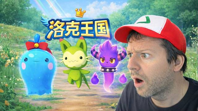 老外第一次玩中国版《洛克王国》