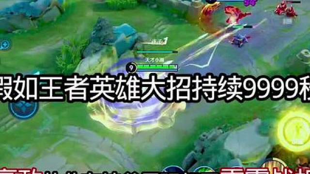 假如王者英雄大招持续9999秒