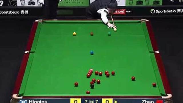 赵心童vs希金斯，2026球员锦标赛决赛，全过程复盘