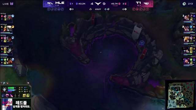 Oner提前惩戒逗乐解说，T1四打一仍被Kanavi潘森抢大龙 ​​​