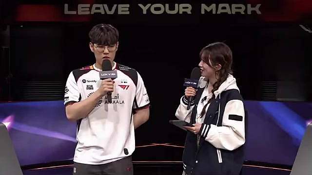 【采访】Oner：(有想过自己是POM吗)其实今天失误特别多，我没有什么别的想法，一说到今天我是PO
