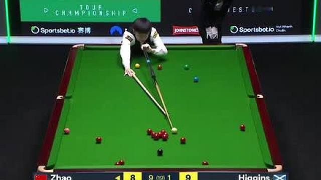 2026斯诺克巡回锦标赛，赵心童10比1希金斯，晋级决赛！