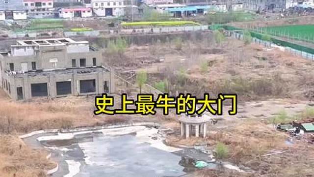 凭一个大门就卖空了整座楼盘，史上最牛大门，大家说说还有复工的可能吗？