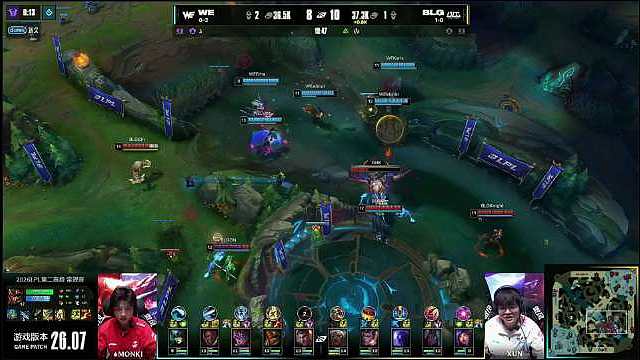 常规赛组内赛W1D4 

【BLG 1:0 WE】恭喜 拿下第一局比赛胜利，先下一城！
【本局MVP