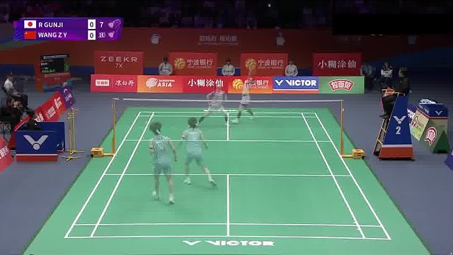 后场高远球落点精准 王祉怡前后场交替消耗对手