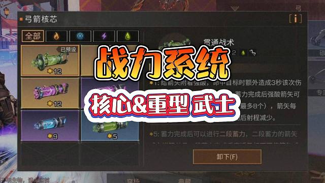 【战力】每周读懂一个战力系统：核心-重型&武士