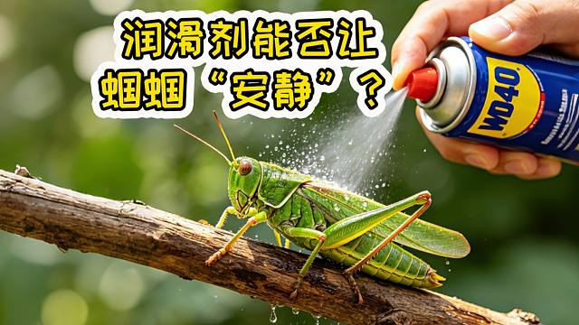 往蝈蝈身上喷润滑油，能让它安静会吗？