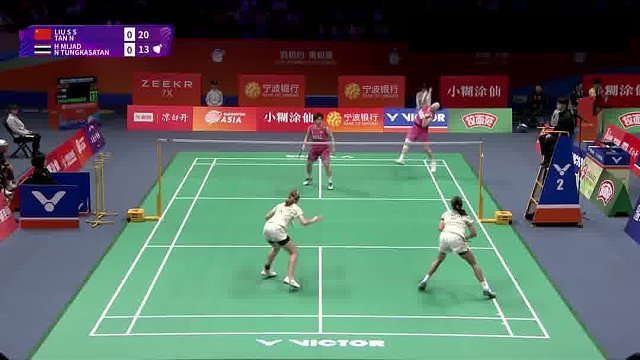 网前以一敌二 突击杀球连拍施压