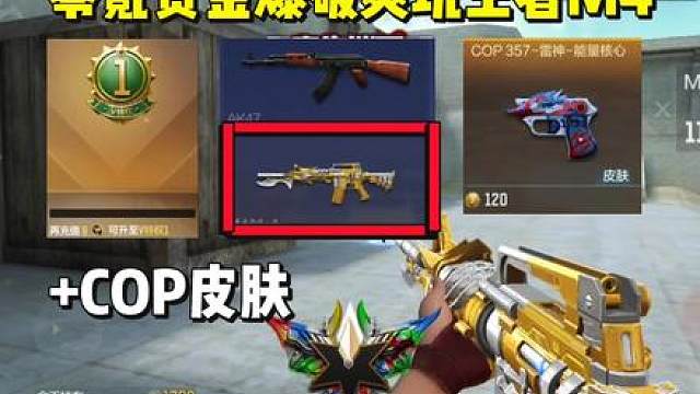 零氪赏金爆破可以装的王者M4皮肤英雄级COP皮肤