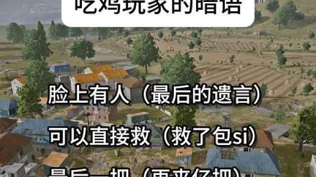 吃鸡玩家的暗语