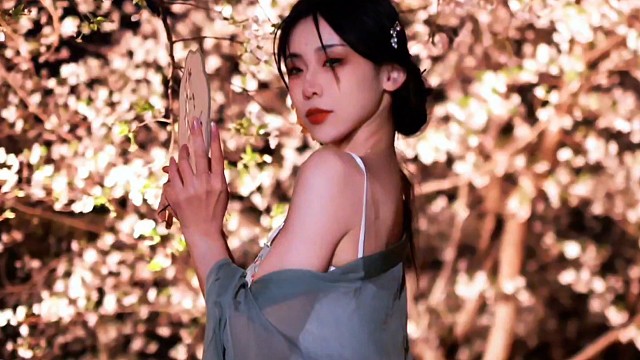 当古风配上樱花