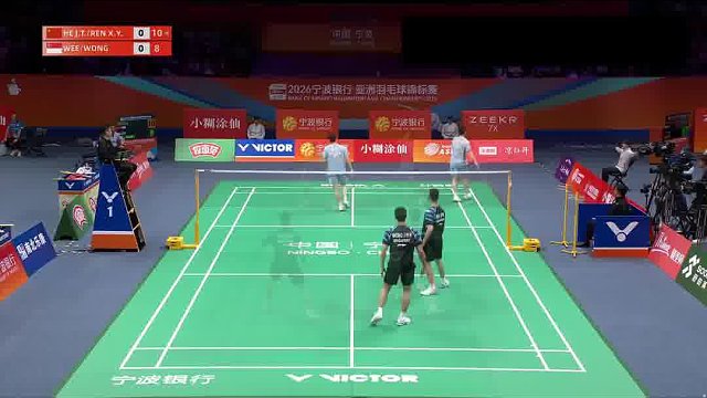 何济霆/任翔宇平抽快挡撕开防线 多拍拉锯后突然加速