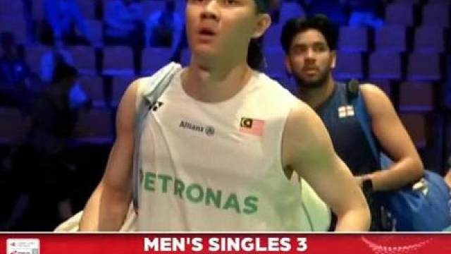 2026汤尤杯小组赛：李梓嘉2比0大胜 马来西亚3比2赢下英格兰