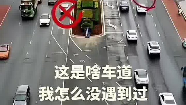 这车道该怎么走，弟一次遇到