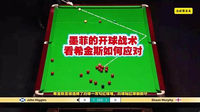 墨菲的开球战术，看希金斯如何应对