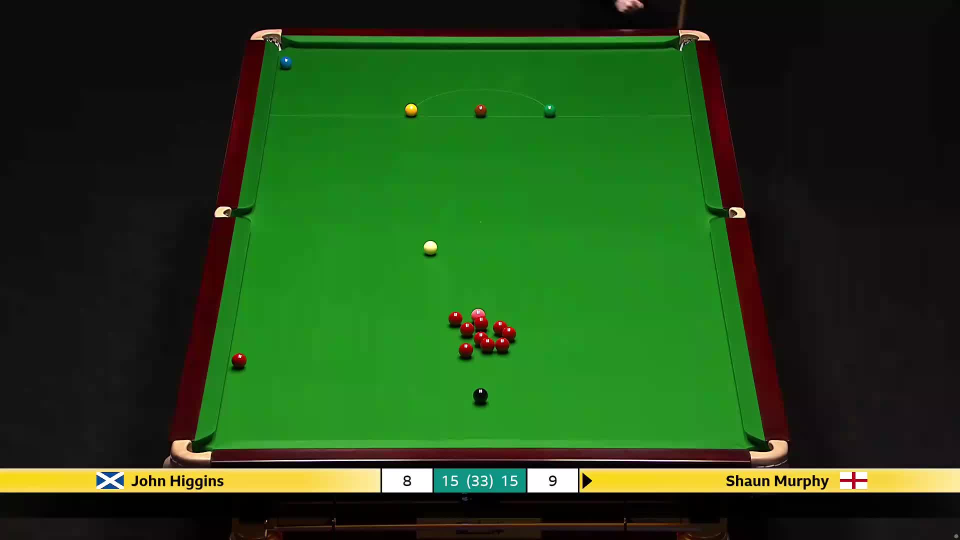 肖恩·墨菲VS约翰·希金斯 2026斯诺克世锦赛 第四阶段 第七局