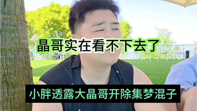 小胖透露大晶哥开除集梦混子，晶哥看不下去了