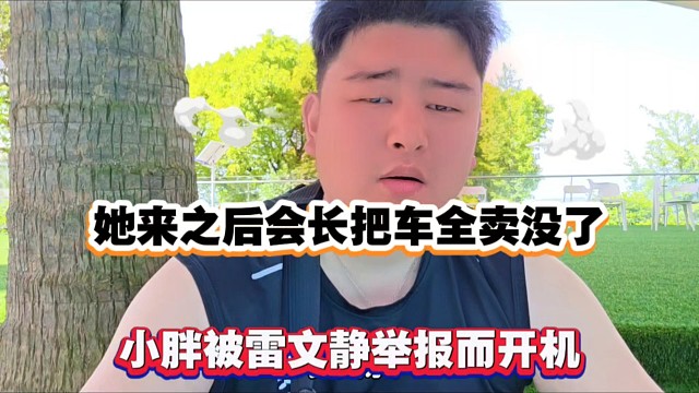 她来之后会长把车全卖没了，小胖被雷文静举报而开机！