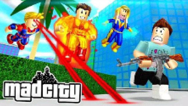 Roblox疯狂都市：组队抢劫银行！潜入商店把手机统统偷走！小飞象解说