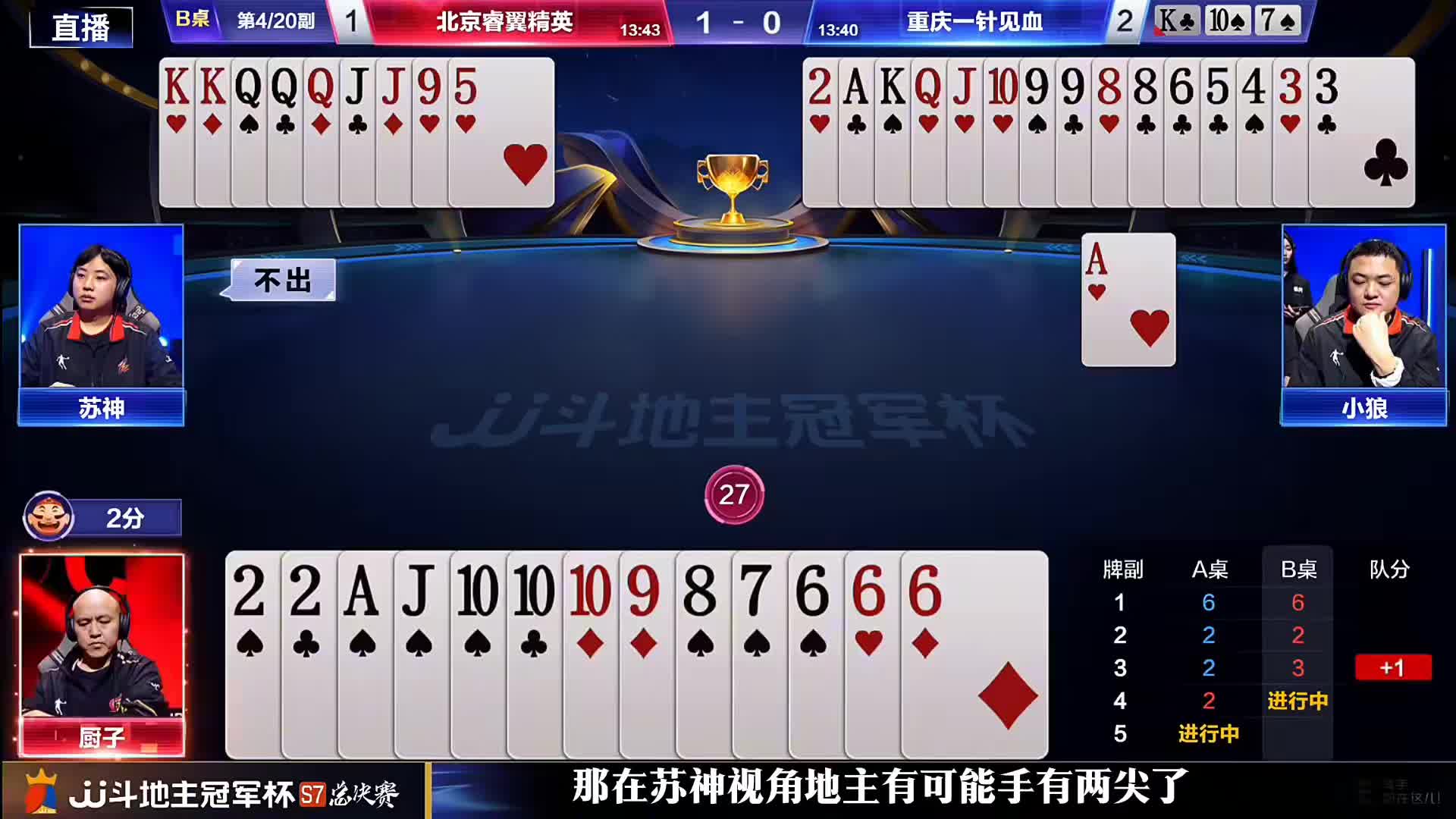 苏神残局一妙手单9破解残局！打出农民唯一获胜的方式