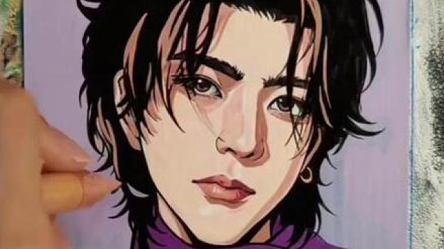 从细胞开始画全球巨星蔡徐坤，绘画界也是顶级待遇