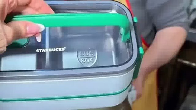 星巴克居然出保温饭盒了
