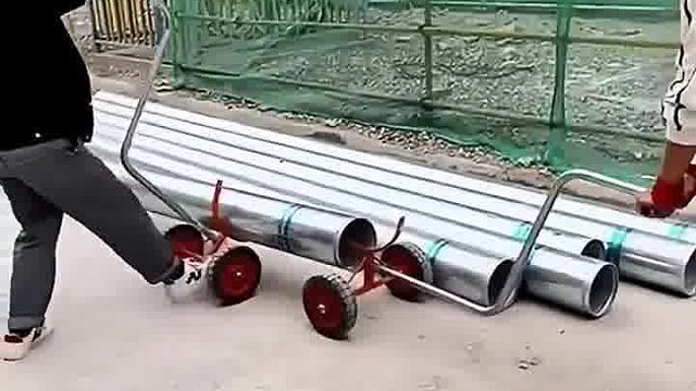 花式抬钢管，太秀了吧